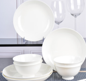 Pure White Household Dishes 