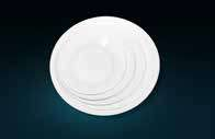 white round dinner plate
